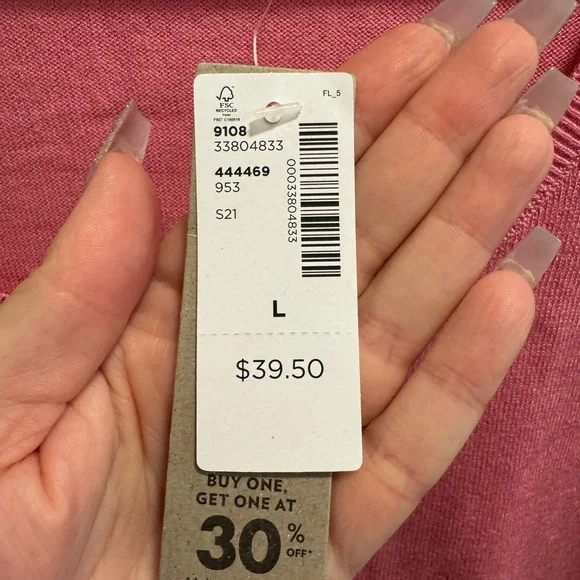 Pink Sweater R Essentials by Reitmans w/ Tags - Picture 2 of 5